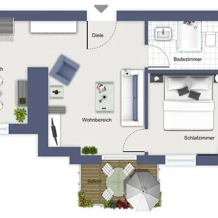 Apartment Haus Am Park 38 Kuehlungsborn